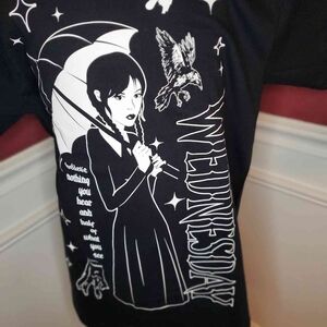 Wednesday Adams Men's T-Shirt | Size: Adult Medium | Color: Black | RRR Apparel
